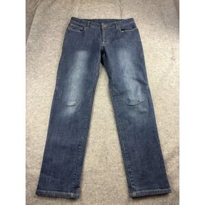 Club Ride Men's Sz 33x32 Indigo Straight Jeans Spoke Denim Pant Cycling Bike